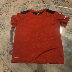 Athletic Works Red and Black Short Sleeve Tee